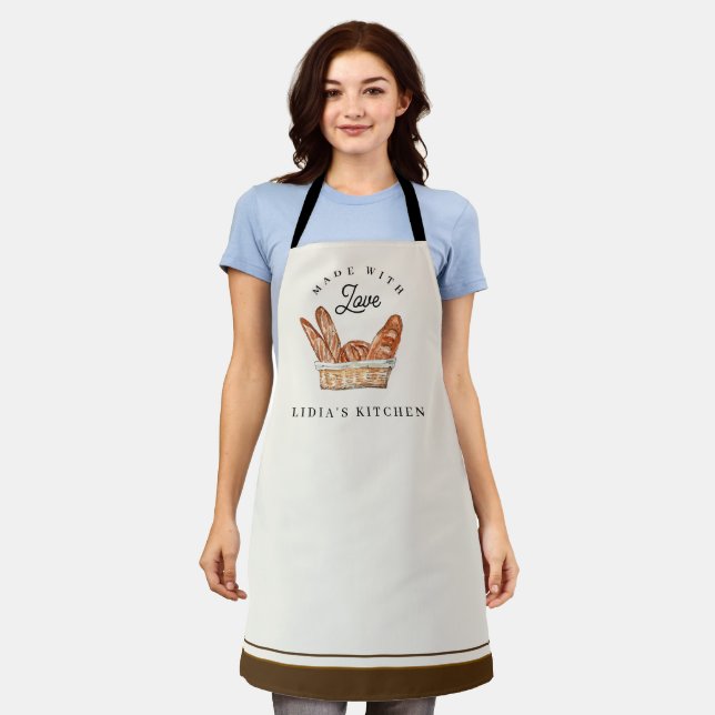 Tablier Bread Bakers Personalized Apron (Porté)