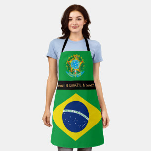 Tablier Brésil Cuisine, cuisine brésilienne Chefs Drapeau