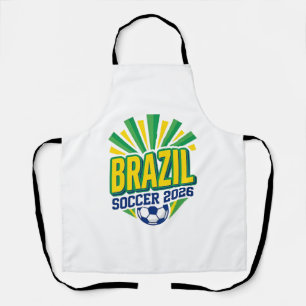 Tablier Brésil Football 2026 Football Gras Pays Typographi