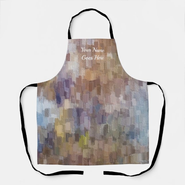 Tablier Brick Abstrait Hiver Automne Apron (Recto)