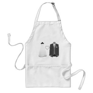 Tablier Bride & Groom Wedding Apron