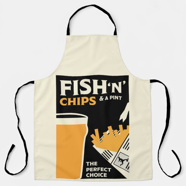Tablier British Classic Fish and Chips (Recto)