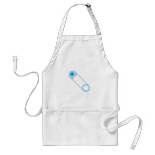 Tablier broche de sécurité bleue