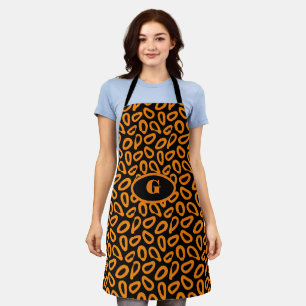 Tablier  Broderie Élégante Personnaliser Motif Papaye 