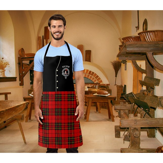 Tablier Brodie Clan Badge & Tartan Kilt (Créateur téléchargé)