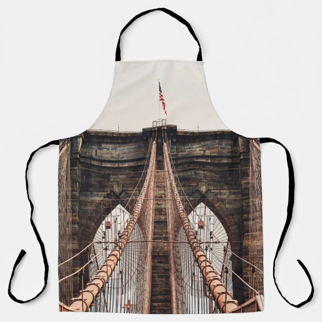 Tablier Brooklyn Bridge en New Yorkabstract, amérique, ame (Recto)