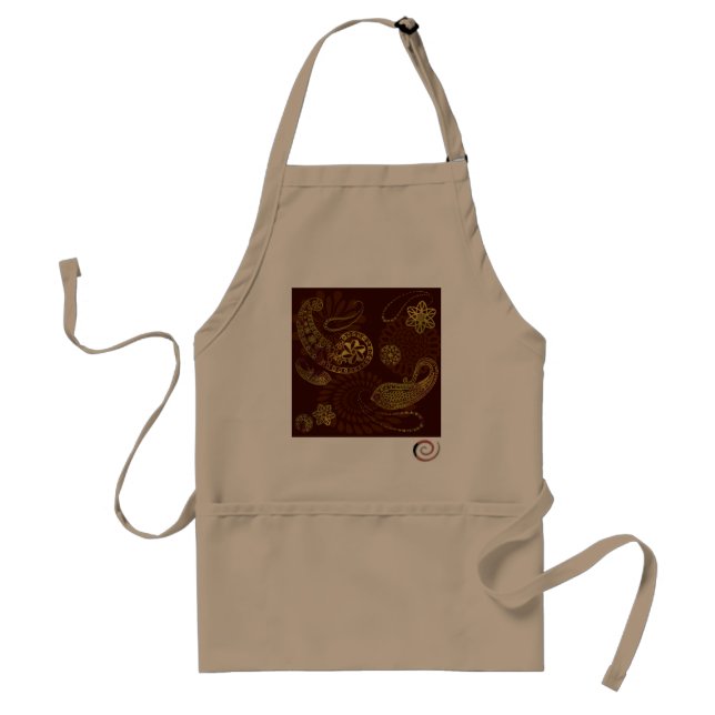 Tablier Brown de Paisley (Devant)