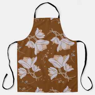 TABLIER BROWN, FLORAL
