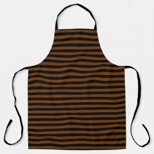 Tablier Brown noir rayures Motif sans couleur