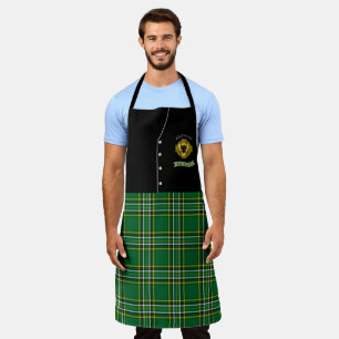 Tablier Browne Irish Shield & Tartan Personnalisé Kilt