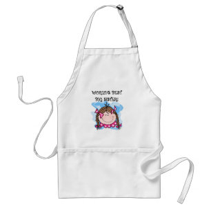 Tablier Brunette World's Best Big Sister Tshirts and Gifts