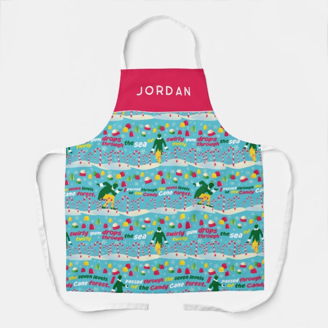 Tablier Buddy le Motif Elf Candy (Recto)