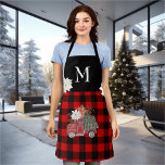 Tablier Buffalo Red Black Plaid Vacances Monogramme Camion<br><div class="desc">Cette conception peut être personnalisée en choisissant l'option personnaliser pour ajouter du texte ou apporter d'autres modifications. Si ce produit a la possibilité de transférer la conception à un autre article, s'il vous plaît assurez-vous d'ajuster la conception pour s'adapter si nécessaire. Contactez-moi à colorflowcreations@gmail.com si vous souhaitez avoir cette conception...</div>