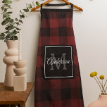 Tablier Buffalo rouge abattu | Initiale personnelle | Tabl<br><div class="desc">Enveloppez vos proches dans la chaleur et le charme du Red Buffalo Plaid classique avec une touche personnelle. Que ce soit pour un anniversaire,  un anniversaire ou juste pour montrer à quelqu'un qui vous tient à coeur,  ce cadeau personnalisable fera certainement une impression durable.</div>
