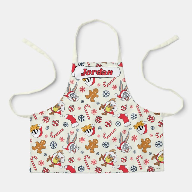 Tablier BUGS BUNNY™, DAFFY DUCK™ & Lola Motif de Noël (Recto)