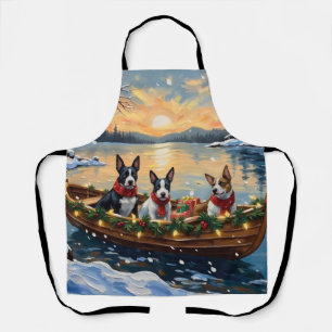 Tablier Bull Terrier Noël Bateau Fêtes