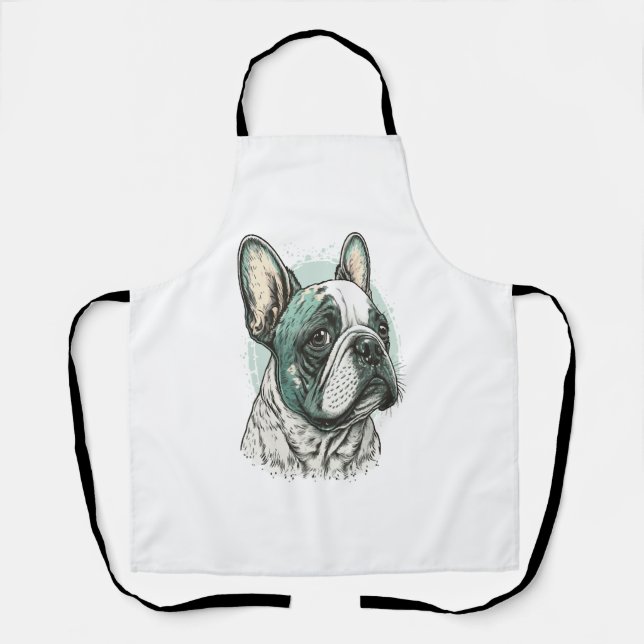 Tablier bulldog français (Recto)