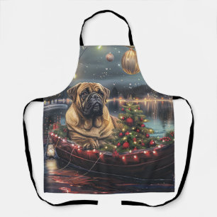 Tablier Bullmastiff Noël Festive Voyage