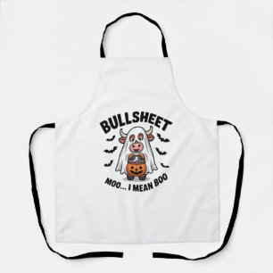 Tablier BULLSHEET Halloween Vache mignonne en fantôme