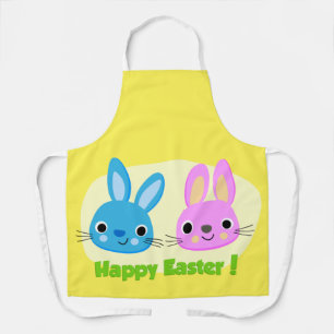 TABLIER BUNNIES "HAPPY EASTER"