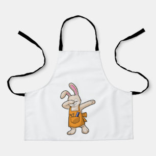 Tablier Bunny comme coiffeur avec peigne et ciseaux