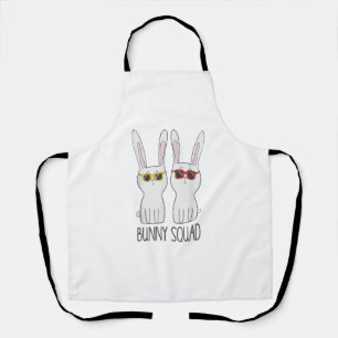 Tablier Bunny Squad Funny mignon animal de compagnie Rabbi