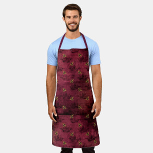 Tablier Burgundy Bee Série Design Quatre