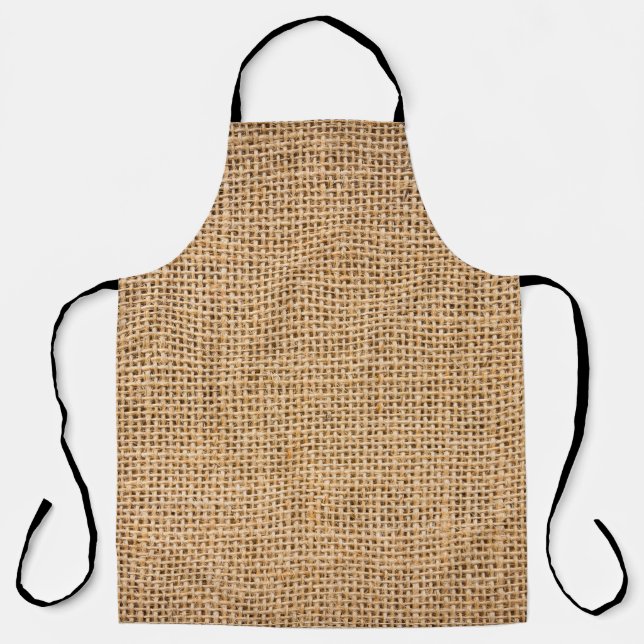 Tablier Burlap texture, arrière - plan transparent (Recto)