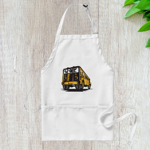 Tablier Bus scolaire Retro Vintage Jaune