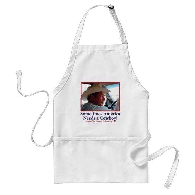 Tablier BUSH-CASQUETTE.-white-Cowboy-eps (Devant)