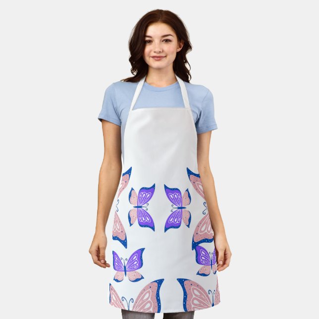 Tablier Butterfly Kitchen Apron – Cute and Colorful Cookin (Porté)