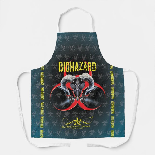 TABLIER BW ! AVERTISSEMENT BIOHAZARD ! CRÂNE (Recto)