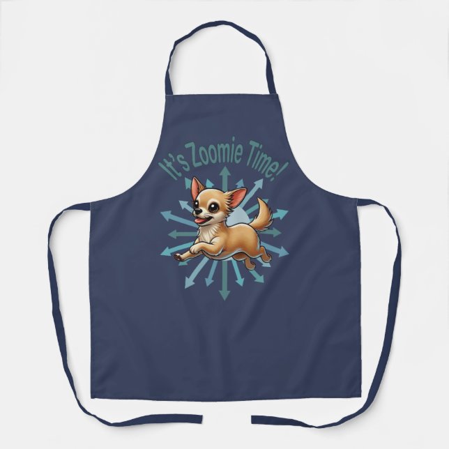 Tablier C’est l’heure du Zoomie Chihuahua (Recto)