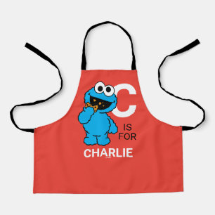 Tablier C est pour Cookie Monster Ajouter Votre Nom