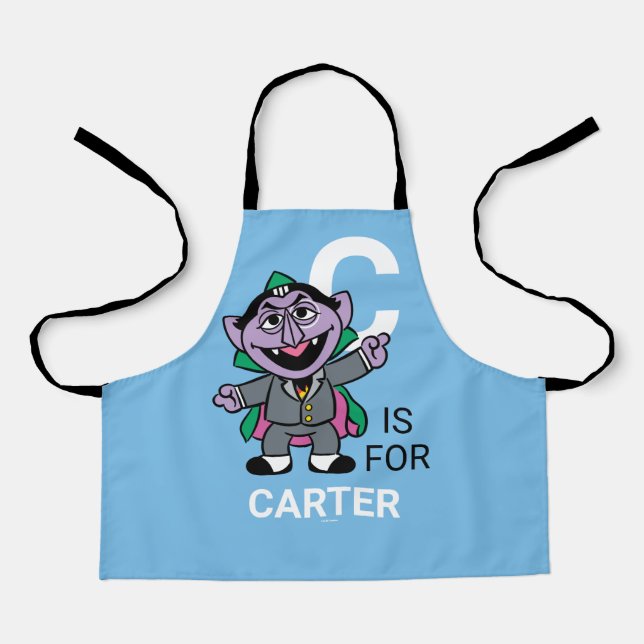 Tablier C est pour Count von Count | Ajouter Votre Nom (Recto)