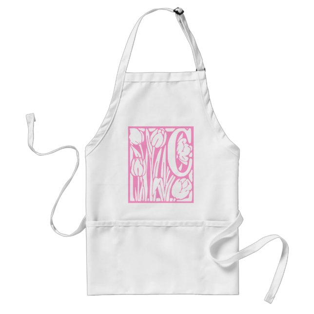 Tablier C Monogramme floral (Devant)