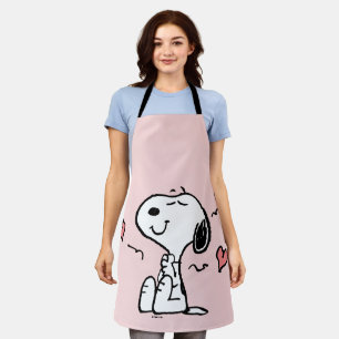 Tablier cacahuètes   Coeurs de snoopy