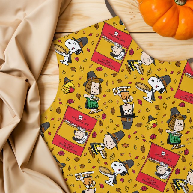 Tablier cacahuètes | MOTIF BON THANKSGIVING (Apron on table)