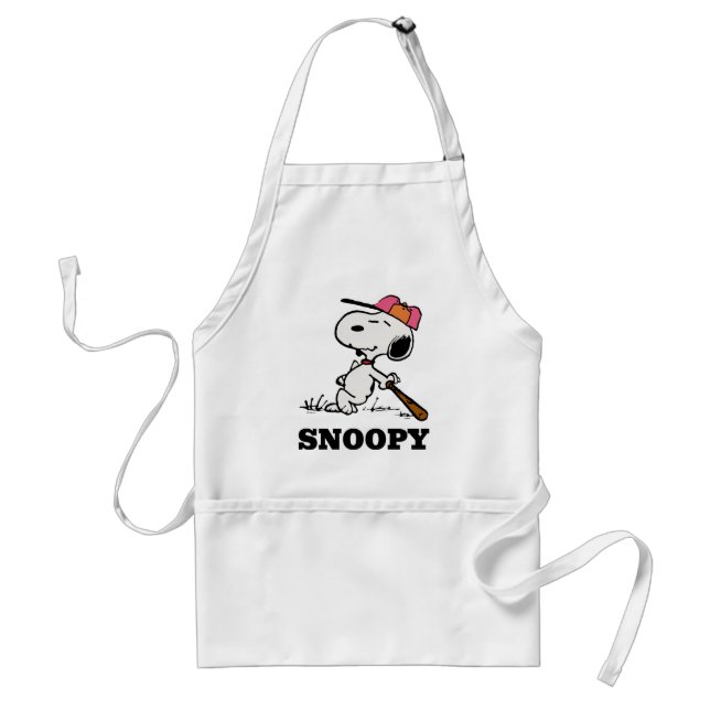 Tablier cacahuètes | Snoopy at Bat (Devant)