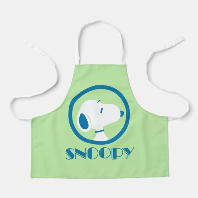 Tablier cacahuètes | Snoopy Blue Deco Dreams (Recto)