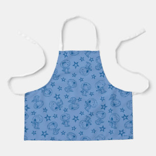 Tablier cacahuètes Snoopy Blue Space Astronaut Motif