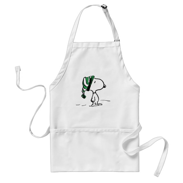 Tablier cacahuètes | Snoopy Green Casquette de neige (Devant)