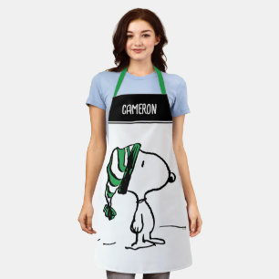 Tablier cacahuètes   Snoopy Green Casquette de neige