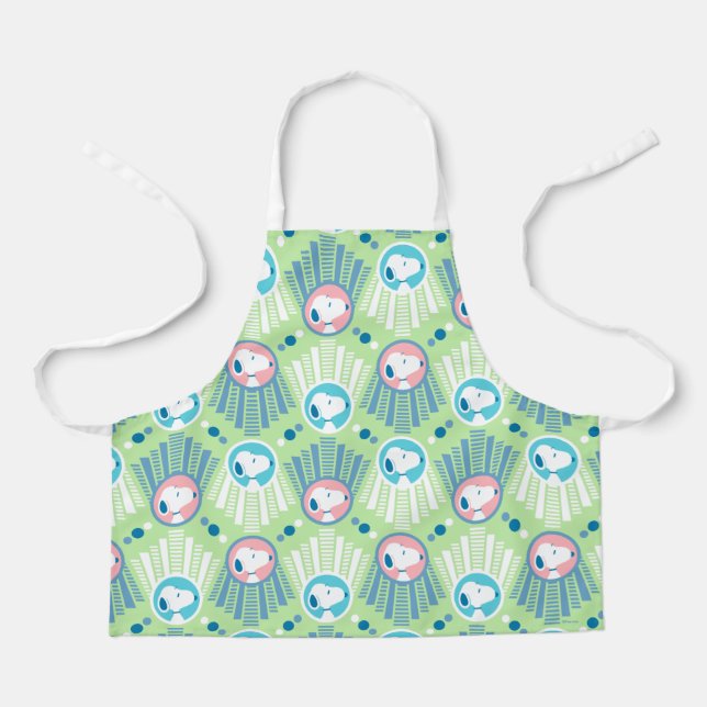 Tablier cacahuètes | Snoopy Mint Green Deco Dreams Motif (Recto)