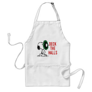 Tablier cacahuètes Snoopy pour les fêtes