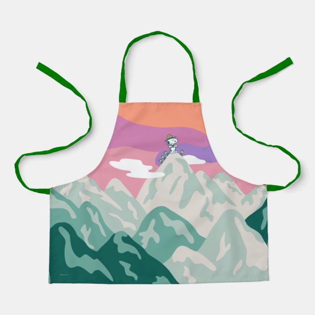 Tablier cacahuètes | Snoopy & Troop Randonnée la montagne (Recto)