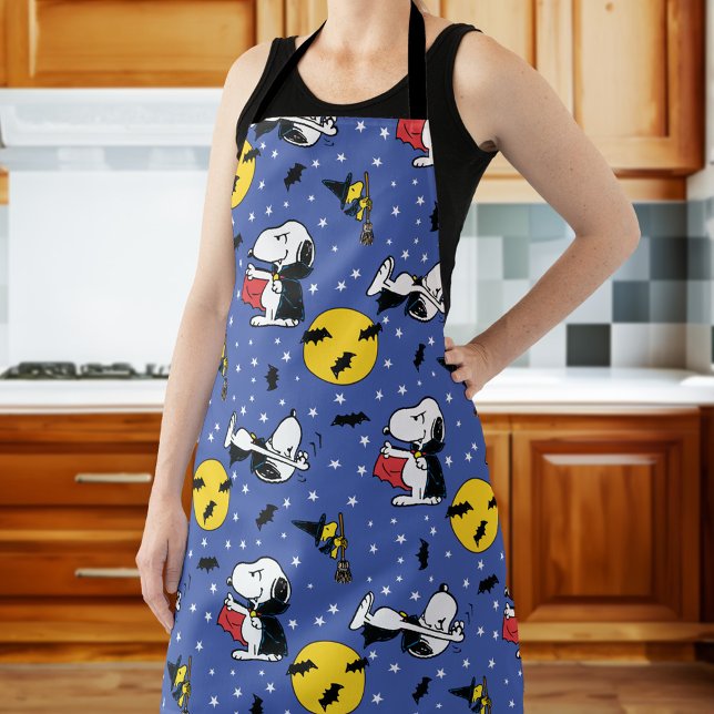 Tablier cacahuètes | Snoopy Vampire Motif (Person wearing apron)