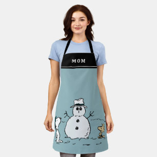 Tablier cacahuètes   Snoopy & Woodstock Snowman   Ajouter 