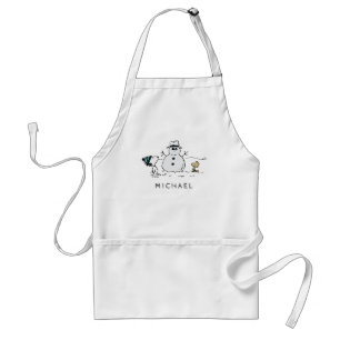 Tablier cacahuètes   Snoopy & Woodstock Snowman   Ajouter 