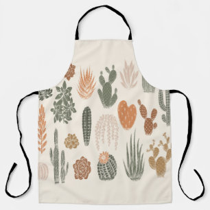 Tablier Cactus et succulent motif sans soudure